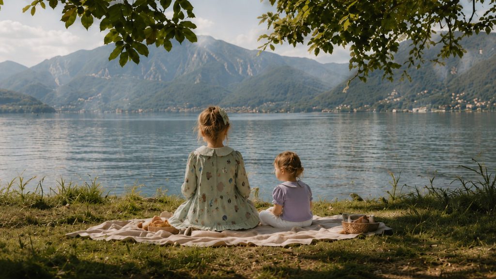 Giardini affacciati sul Lago di Como nella zona di Ossuccio, Tremezzina